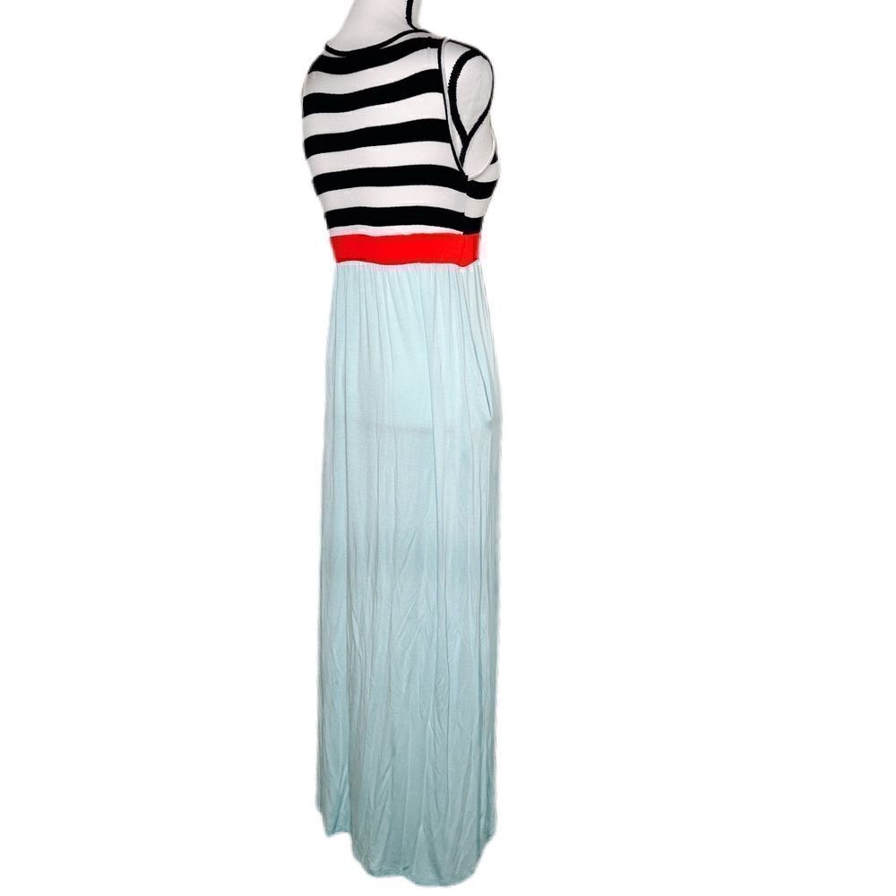 Color Block Pocket Maxi Dress NWOT - Picture 5 of 8